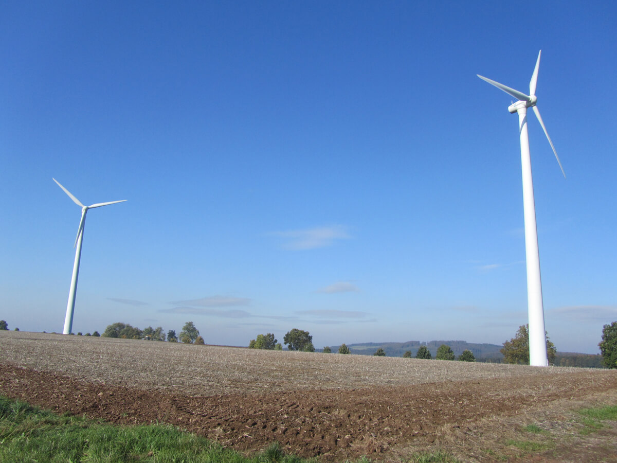 Windkraftanlagen bei Lingelbach
