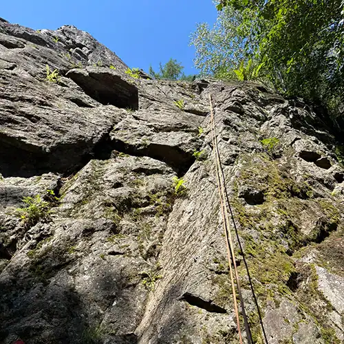See You on the Outside Klettergarten Offner Fels 05 Kurze Kletterei im Sektor Luki