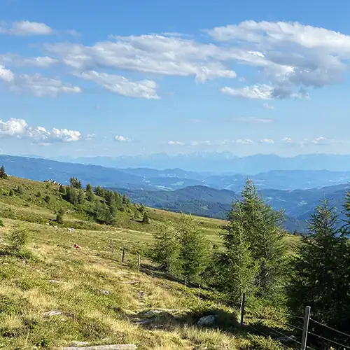 See You on the Outside Zirbitzkogel 17 Blick in die Julischen Alpen auf dem Weg zur Hertenhöhe